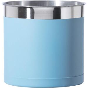 imageOggi Stainless Steel Jumbo Utensil Holder  7quot Utensil Caddy Weighted Base for Stability  Extra Large Utensil Crock and Countertop Utensil Organizer Charcoal 72111Turquoise  7