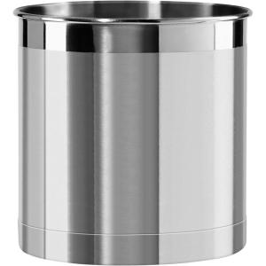 imageOggi Stainless Steel Jumbo Utensil Holder  7quot Utensil Caddy Weighted Base for Stability  Extra Large Utensil Crock and Countertop Utensil Organizer Charcoal 72111Stainless Steel  7