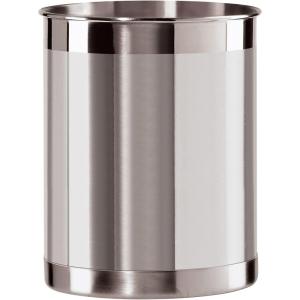 imageOggi Stainless Steel Jumbo Utensil Holder  7quot Utensil Caddy Weighted Base for Stability  Extra Large Utensil Crock and Countertop Utensil Organizer Charcoal 72111Stainless Steel  5