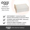 imageOggi Bambou OdorFree Kitchen Washcloths  Natural Kitchen Dish Cloths 91 Natural Rayon Cellulose Fiber Reusable Absorbent Hygienic Fast Dry Durable NonScratch LintFree  6 pcs 7x9
