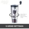 imageOGGI Coffee Bean Grinder Stainless Steel Burr Coffee Grinder Manual Coffee Grinder wFlipOver Handle for Easy Storage