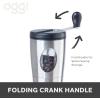 imageOGGI Coffee Bean Grinder Stainless Steel Burr Coffee Grinder Manual Coffee Grinder wFlipOver Handle for Easy Storage