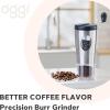 imageOGGI Coffee Bean Grinder Stainless Steel Burr Coffee Grinder Manual Coffee Grinder wFlipOver Handle for Easy Storage