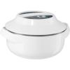 imageOggi White 15qt Microwaveable Insulated Serving Bowl  Double Wall Food Container with Stainless Steel Liner Great for Picnics ampamp Parties15Quart