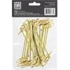 imageOGGI Bamboo Cocktail Picks Sticks 50 pcs  Bamboo Martini Picks Reusable Wood Cocktail Skewers Martini Sticks for Olives Appetizers Bamboo Garnish Picks 425  11cmCocktail Sticks