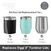 imageOGGI Clear Slider Replacement Lid Wine Tumblers