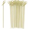 imageOGGI Bamboo Cocktail Picks Sticks 50 pcs  Bamboo Martini Picks Reusable Wood Cocktail Skewers Martini Sticks for Olives Appetizers Bamboo Garnish Picks 425  11cmCocktail Sticks