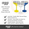 imageOggi Vacuum Insulated Margarita Goblet 10 oz 300 ml Stainless Steel Double Wall Margarita Tumbler with Lid Stemmed Margarita Glass No Sweat Cocktail Glasses Gifts for Women amp Men  WhiteAmarillo