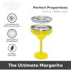 imageOggi Vacuum Insulated Margarita Goblet 10 oz 300 ml Stainless Steel Double Wall Margarita Tumbler with Lid Stemmed Margarita Glass No Sweat Cocktail Glasses Gifts for Women amp Men  WhiteAmarillo