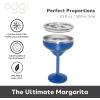 imageOggi Vacuum Insulated Margarita Goblet 10 oz 300 ml Stainless Steel Double Wall Margarita Tumbler with Lid Stemmed Margarita Glass No Sweat Cocktail Glasses Gifts for Women amp Men  WhiteAzul