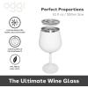 imageOggi Vacuum Insulated Wine Glass 10 oz 300 ml Stainless Steel Double Wall Stem Wine Glass with Lid Unbreakable Outdoor Wine Glasses Metal Wine Glass Gift for Women amp Men  BlackWhite