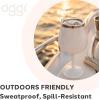 imageOggi Vacuum Insulated Wine Glass 10 oz 300 ml Stainless Steel Double Wall Stem Wine Glass with Lid Unbreakable Outdoor Wine Glasses Metal Wine Glass Gift for Women amp Men  BlackWhite