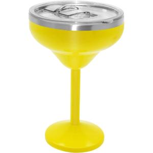 imageOggi Vacuum Insulated Margarita Goblet 10 oz 300 ml Stainless Steel Double Wall Margarita Tumbler with Lid Stemmed Margarita Glass No Sweat Cocktail Glasses Gifts for Women amp Men  WhiteAmarillo