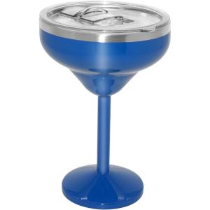 imageOggi Vacuum Insulated Margarita Goblet 10 oz 300 ml Stainless Steel Double Wall Margarita Tumbler with Lid Stemmed Margarita Glass No Sweat Cocktail Glasses Gifts for Women amp Men  WhiteAzul