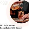 imageOGGI Small Ice Cube Tray 2 Mini Ice Cube Trays Tiny Ice Cube Maker Flexible 160 Cavity Silicone Ice Trays for Freezer Crushed Pebble Ice Cubes for Moscow Mules Cocktails amp Juices BPA Free  BlueGray