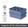 imageOGGI Small Ice Cube Tray 2 Mini Ice Cube Trays Tiny Ice Cube Maker Flexible 160 Cavity Silicone Ice Trays for Freezer Crushed Pebble Ice Cubes for Moscow Mules Cocktails amp Juices BPA Free  BlueBlue