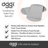 imageOGGI Small Ice Cube Tray 2 Mini Ice Cube Trays Tiny Ice Cube Maker Flexible 160 Cavity Silicone Ice Trays for Freezer Crushed Pebble Ice Cubes for Moscow Mules Cocktails amp Juices BPA Free  BlueGray