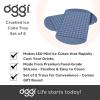 imageOGGI Small Ice Cube Tray 2 Mini Ice Cube Trays Tiny Ice Cube Maker Flexible 160 Cavity Silicone Ice Trays for Freezer Crushed Pebble Ice Cubes for Moscow Mules Cocktails amp Juices BPA Free  BlueBlue