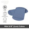 imageOGGI Small Ice Cube Tray 2 Mini Ice Cube Trays Tiny Ice Cube Maker Flexible 160 Cavity Silicone Ice Trays for Freezer Crushed Pebble Ice Cubes for Moscow Mules Cocktails amp Juices BPA Free  BlueBlue