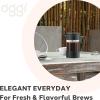 imageOggi Borosilicate Glass French Press Coffee Maker  34oz  8 Cup Capacity Coffee Press Single Serve Coffee Maker Stainless Steel Lid amp Plunger Make Great Coffee Gifts  GrayBlack