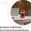 imageOggi Borosilicate Glass French Press Coffee Maker  34oz  8 Cup Capacity Coffee Press Single Serve Coffee Maker Stainless Steel Lid amp Plunger Make Great Coffee Gifts  GrayRed
