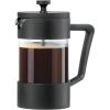 imageOggi Borosilicate Glass French Press Coffee Maker  34oz  8 Cup Capacity Coffee Press Single Serve Coffee Maker Stainless Steel Lid amp Plunger Make Great Coffee Gifts  GrayBlack