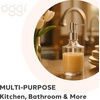 image:imageOGGI 10oz Faceted Glass Soap Dispenser with Satin Silver Pump  Elegant Refillable Oggi Soap Dispenser for Bathroom Kitchen Sink or Hand Sanitizer  RustResistant Dispenser PumpClear