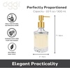image:imageOGGI 10oz Faceted Glass Soap Dispenser with Satin Silver Pump  Elegant Refillable Oggi Soap Dispenser for Bathroom Kitchen Sink or Hand Sanitizer  RustResistant Dispenser PumpClear