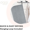 image:imageOGGI Absorbent Reversible Microfiber Dish Drying Mat for Kitchen Dish Drying Pad 18 Inch x 24 Inch Extra Large BlackGray