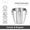 image:imageOGGI Stainless Steel Champagne Bucket 4 Liter 425 Qt Large Champagne Bucket with Handles for Parties amp Celebrations Sparkling Wine Ice Bucket for Indoor amp Outdoor Entertaining