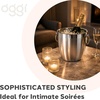 image:imageOGGI Stainless Steel Champagne Bucket 4 Liter 425 Qt Large Champagne Bucket with Handles for Parties amp Celebrations Sparkling Wine Ice Bucket for Indoor amp Outdoor Entertaining