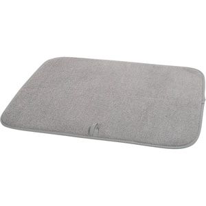 image:imageOGGI Absorbent Reversible Microfiber Dish Drying Mat for Kitchen Dish Drying Pad 18 Inch x 24 Inch Extra Large BlackGray